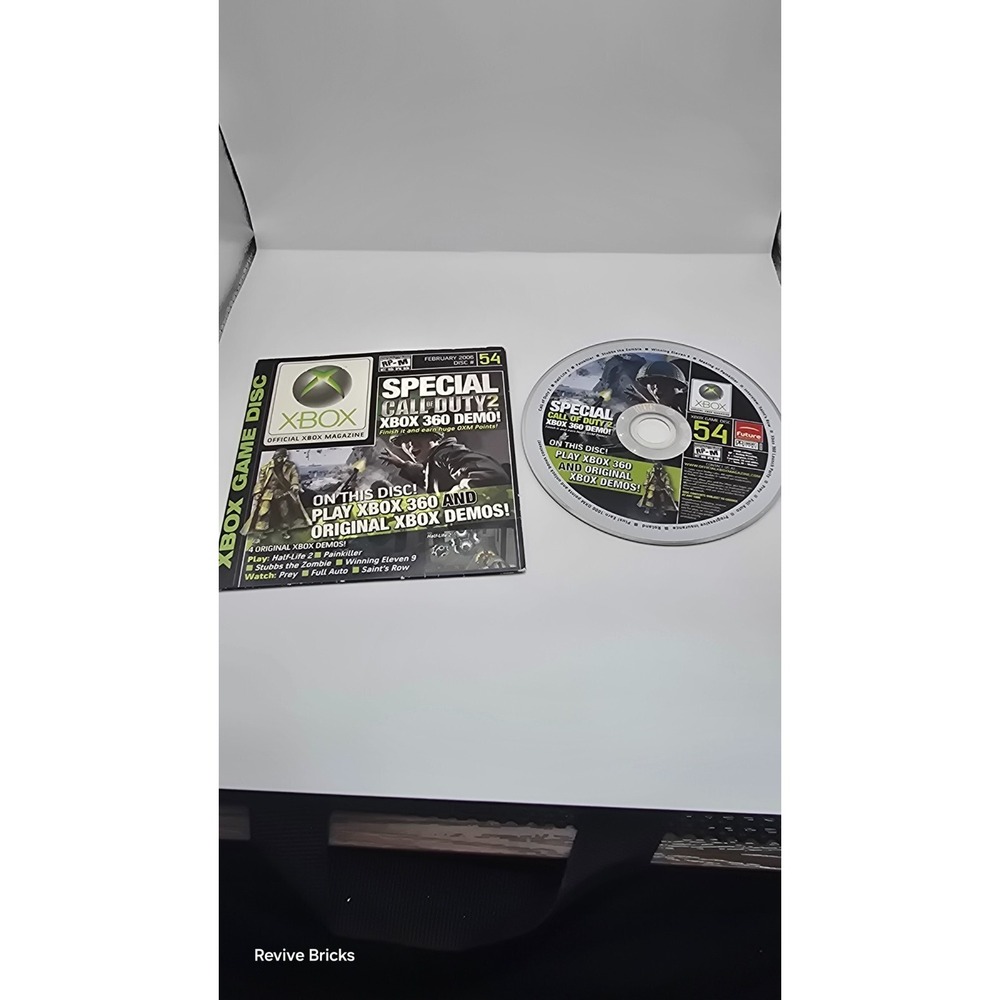 Call of Duty 2 Xbox 360 Demo Disc Xbox Game Disc With Sleeve Feb 2006‎ Disc #54